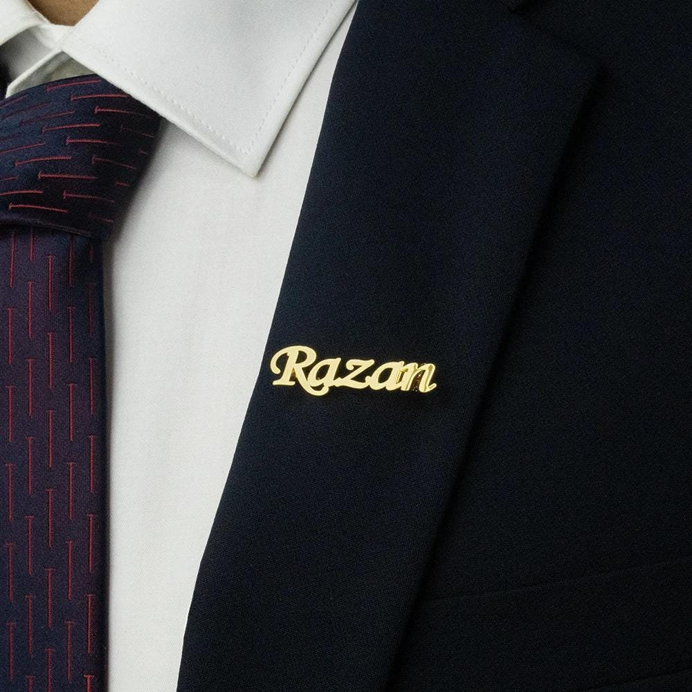 Wedding Dress Supply - Personalized Name Brooch Monogram Dress Brooch