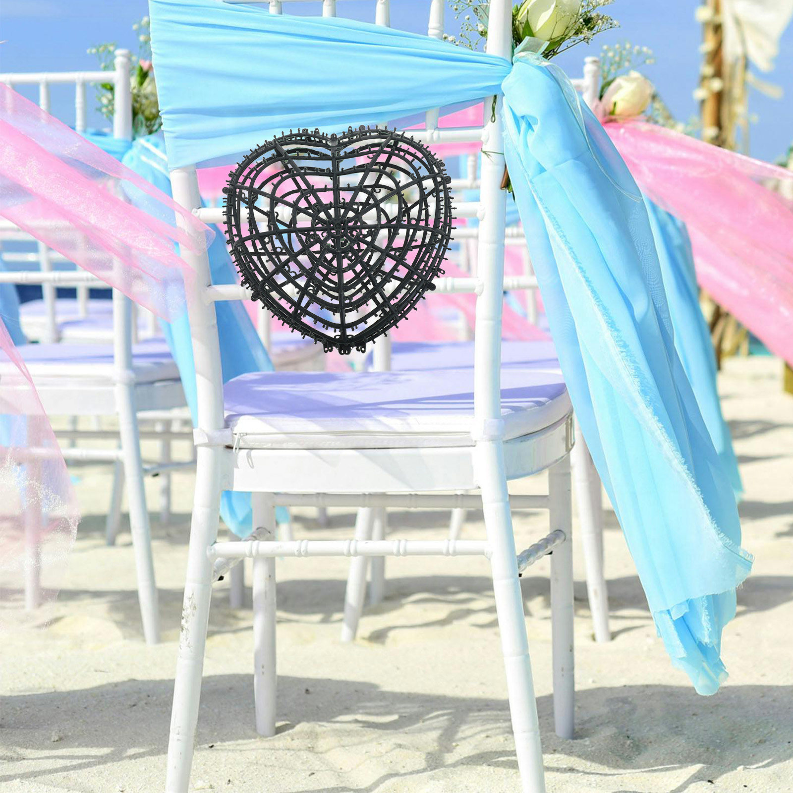 2Pcs Artificial Heart Shaped F - Wedding Decoration Supply 评论和价格