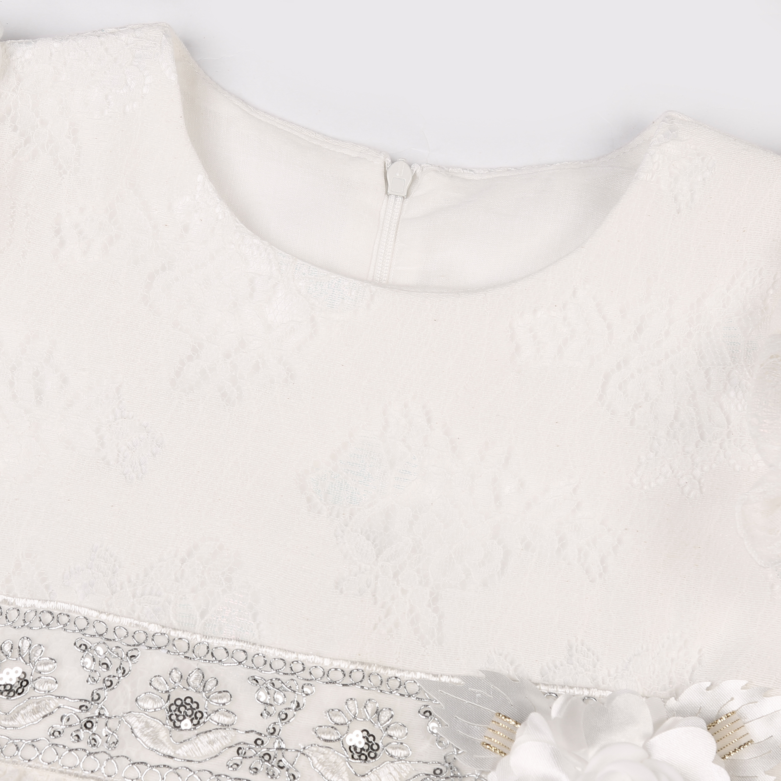 White lace floral bow waistban - Wedding Lulu 评论和价格