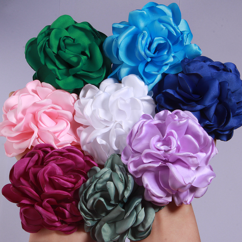 8CM Artificial Satin Rose Fabr - Wedding Dress Supply 评论和价格