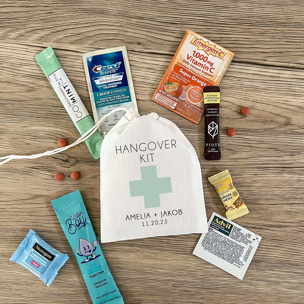 Custom 5Pcs Hangover Kit Cotto - Wedding Supply Kit 评论和价格