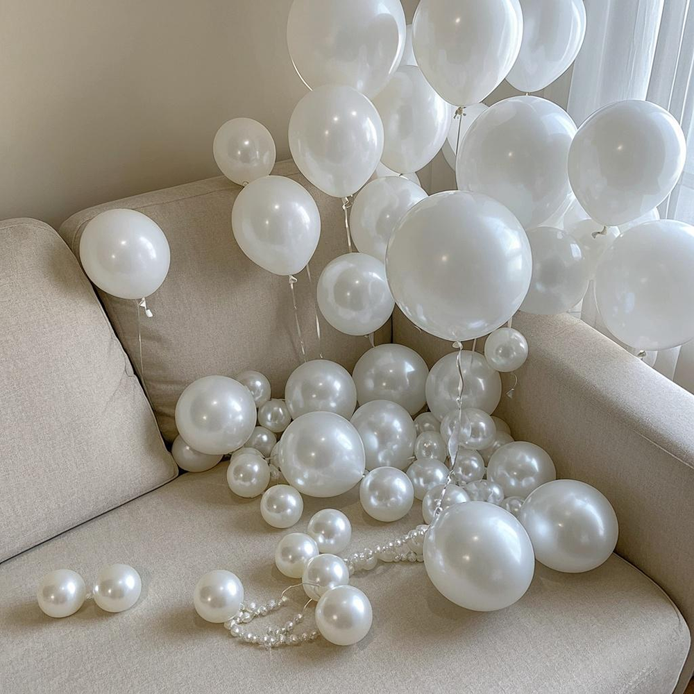 5/10/12inch Pearl White Balloo - Wedding Supply Wholesale 评论和价格