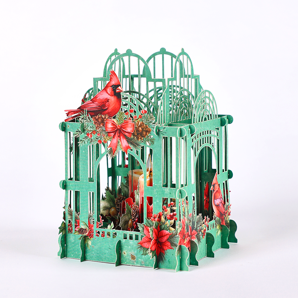 Christmas Poinsettia 3D Box Ca - Wedding Supply Business 评论和价格