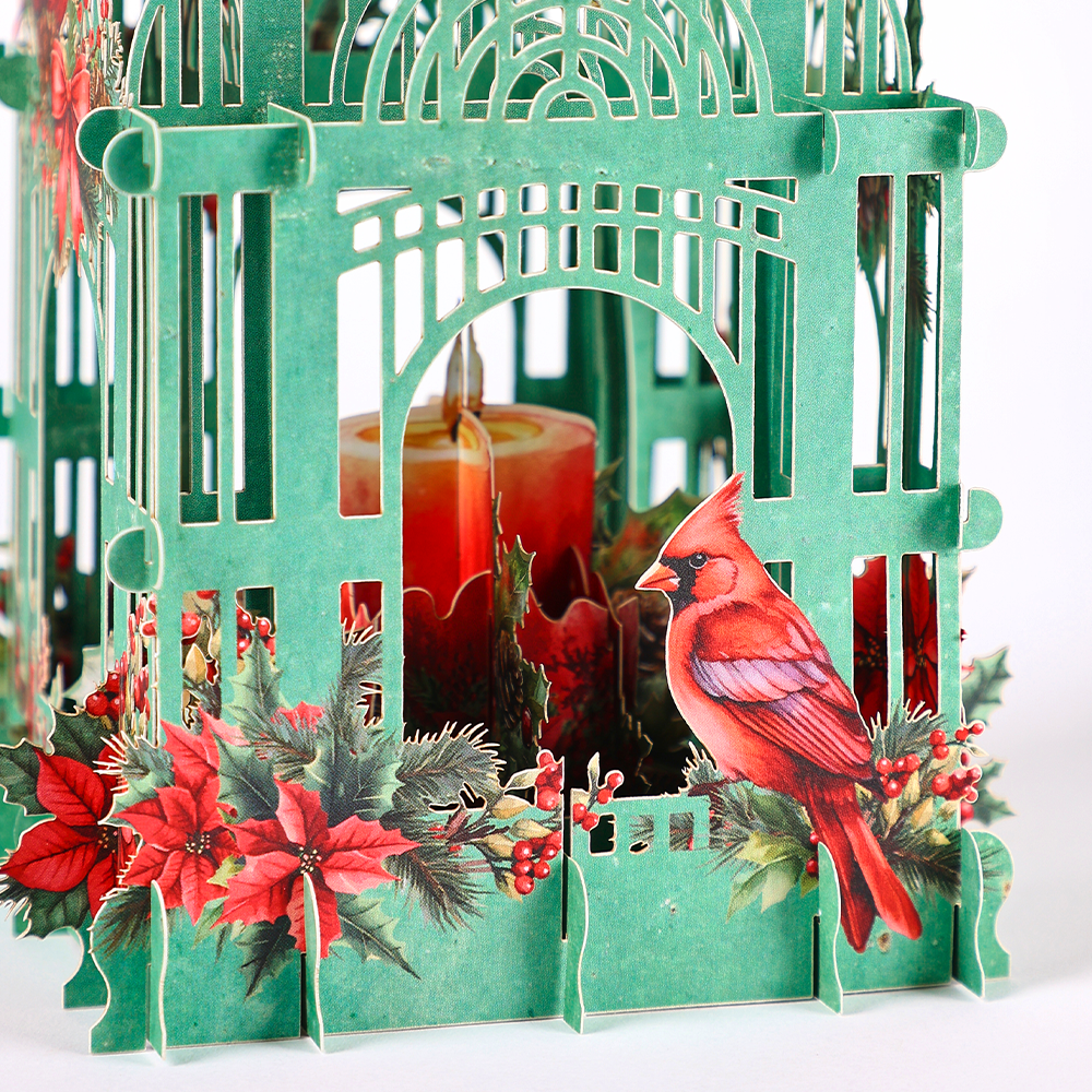 Christmas Poinsettia 3D Box Ca - Wedding Supply Business 评论和价格