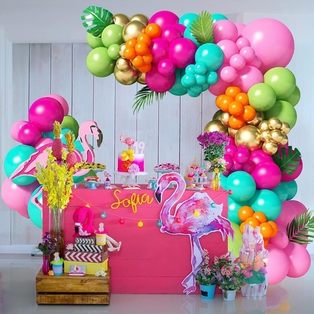 138Pcs Summer Tropical Balloon - Wedding Supply Kit 评论和价格