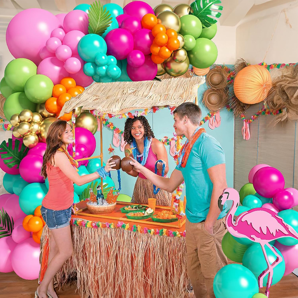 138Pcs Summer Tropical Balloon - Wedding Supply Kit 评论和价格