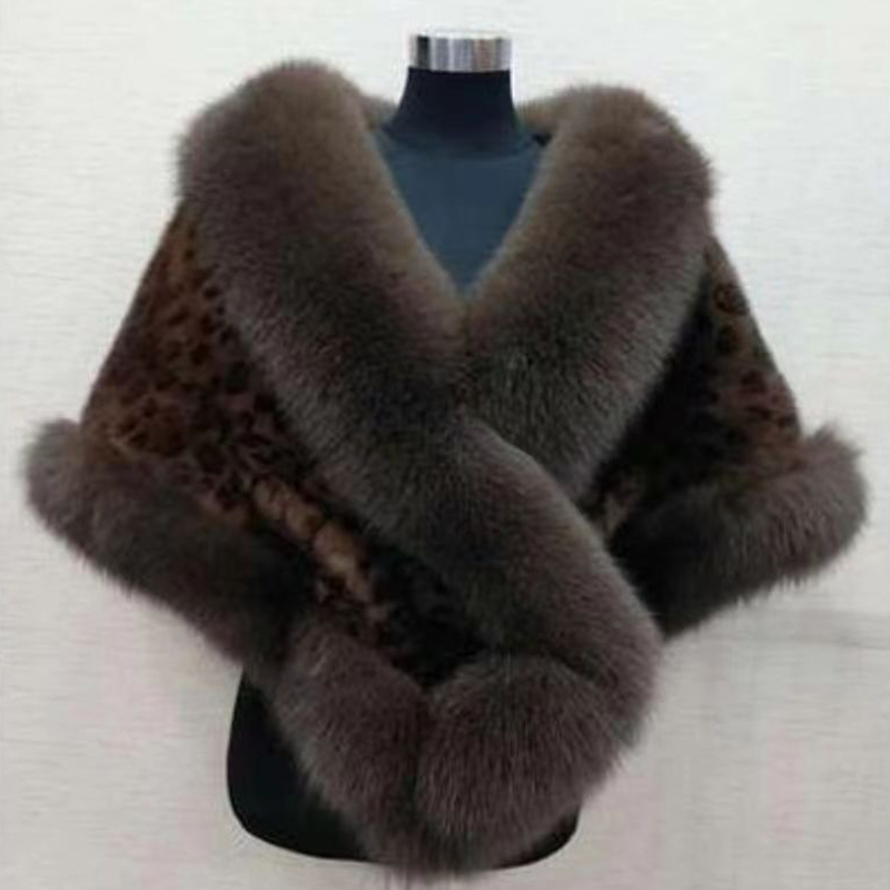 Women Winter Faux Mink Fox Fur - Wedding Dress Supply 评论和价格