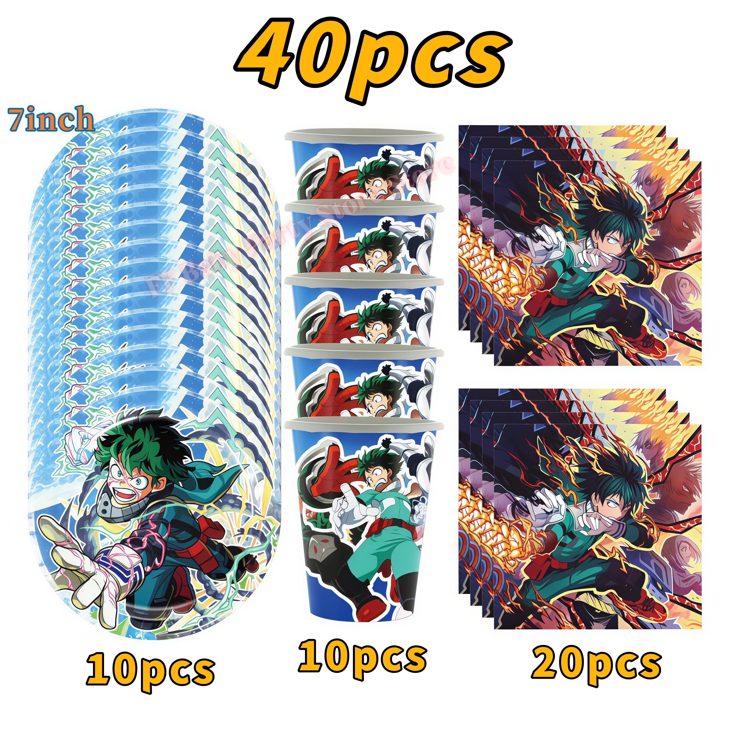 My Heroed Academia Birthday Pa - Wedding Supply Kit 评论和价格