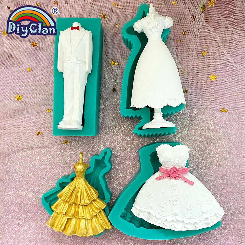 Marry Decoration Silicone Mold - Wedding Dress Supply 评论和价格