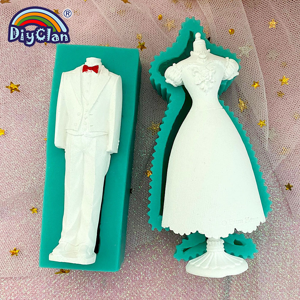 Marry Decoration Silicone Mold - Wedding Dress Supply 评论和价格