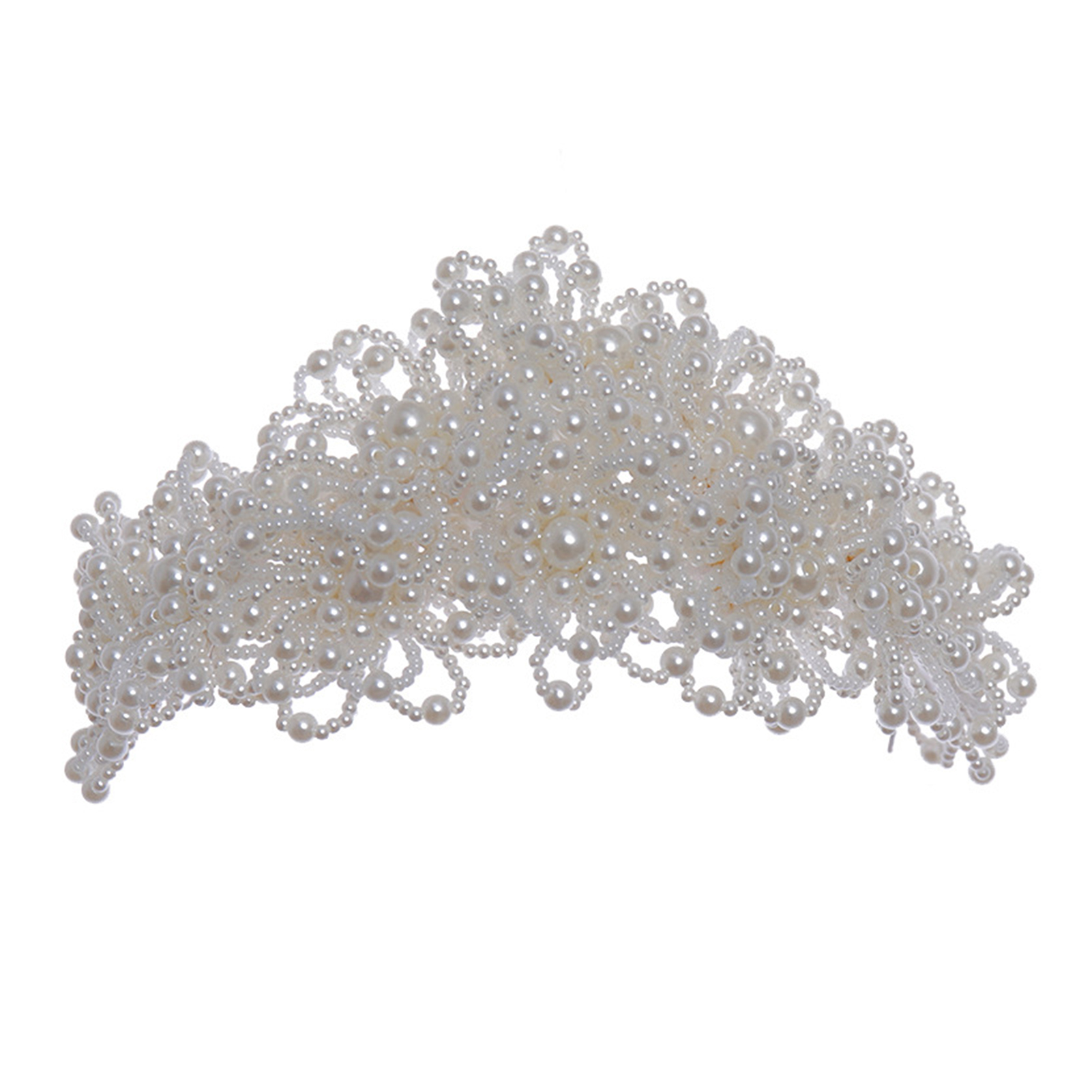 Pearl Crown Headpiece For Wedd - Wedding Dress Supply 评论和价格