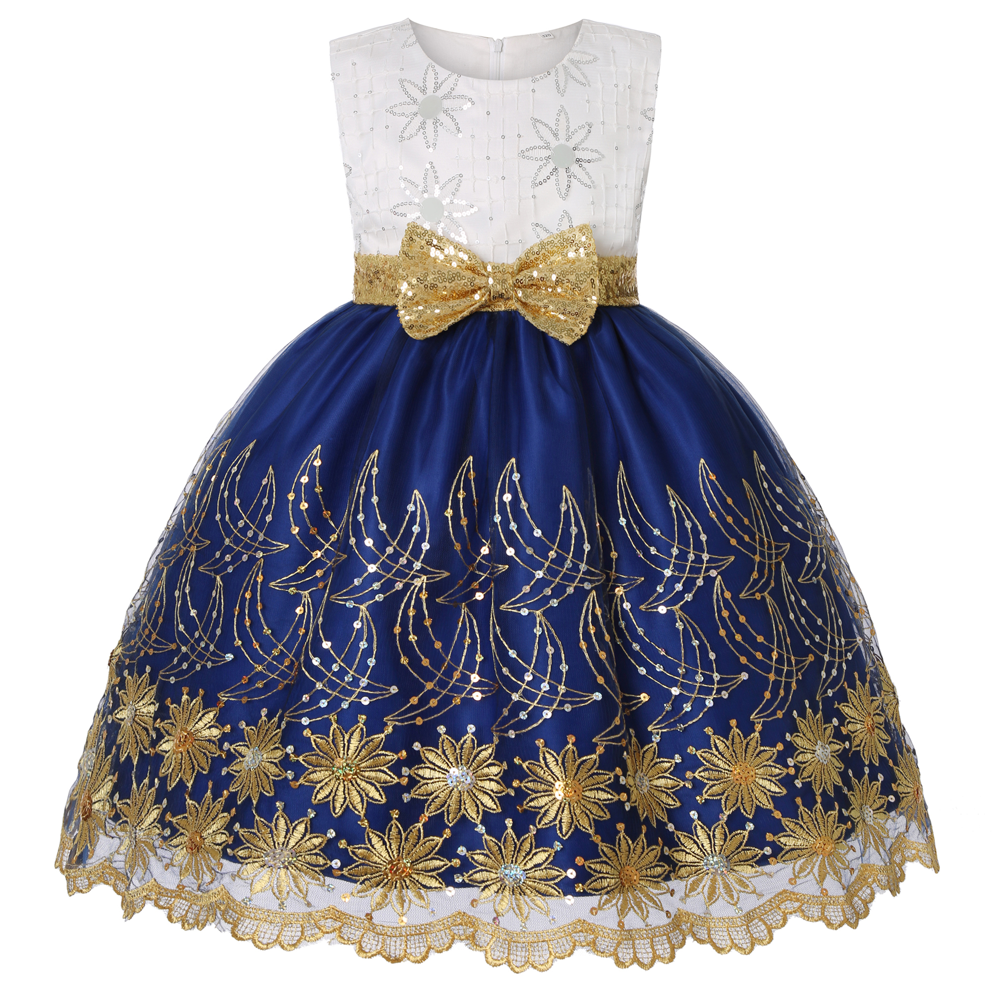 Little girl’s embroidered dres - Wedding Lulu 评论和价格