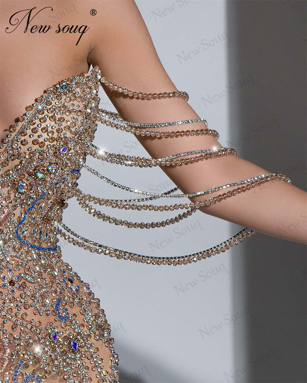 Hand Sew Beading Evening Dress - Wedding Dress Supply 评论和价格