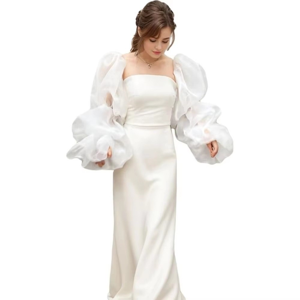 Elegant Puffy Wedding Arm Slee - Wedding Dress Supply 评论和价格