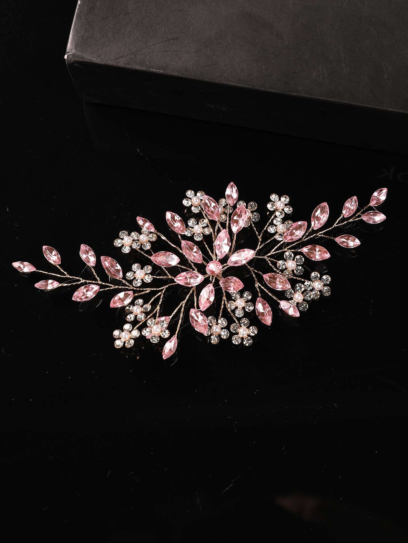 Soft Pink Crystal Bridal Headp - Wedding Dress Supply 评论和价格