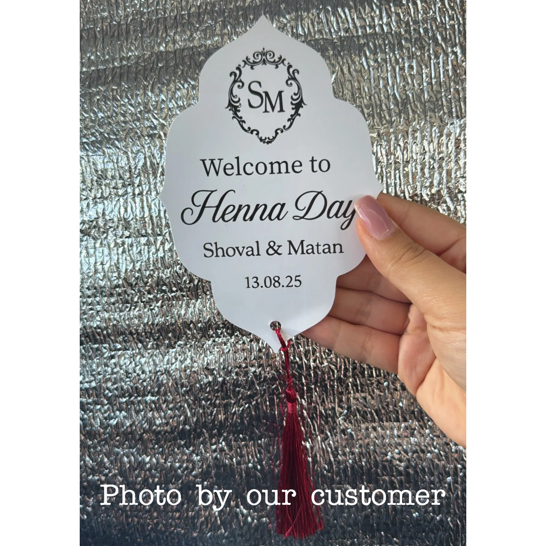 Custom Henna Day Card Night Pa - Wedding Supply Business 评论和价格