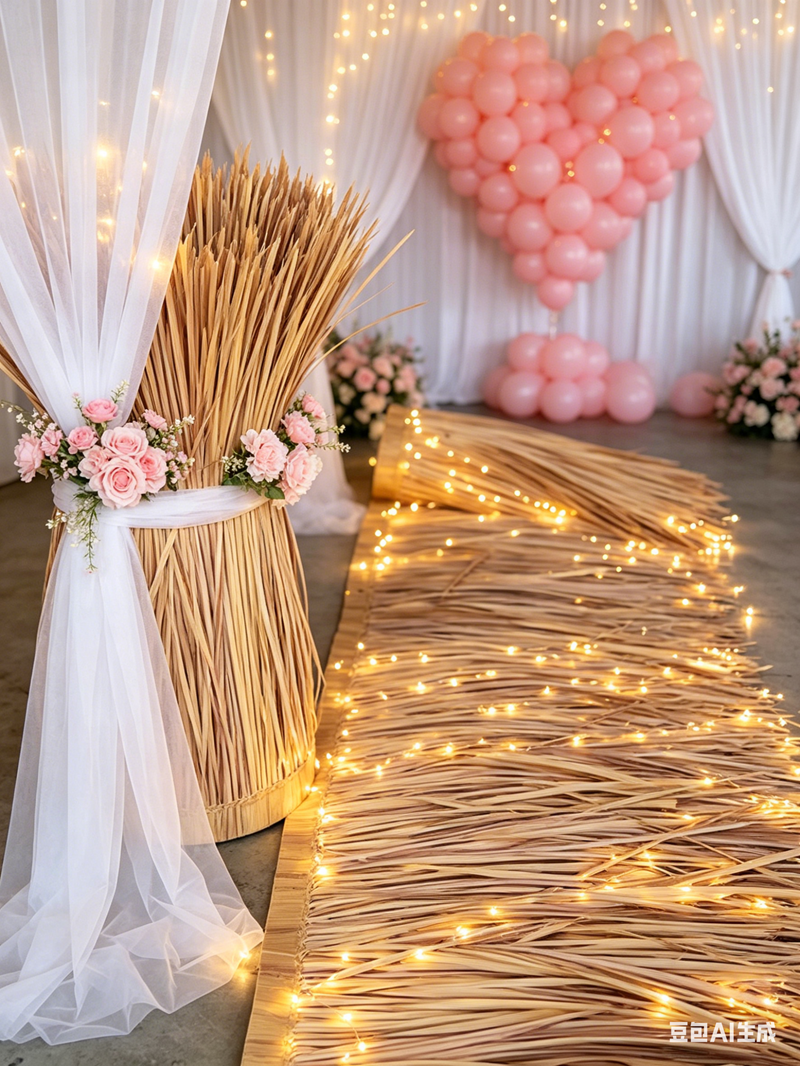 10m hot melt simulated thatch  - The Wedding Supply Store 评论和价格
