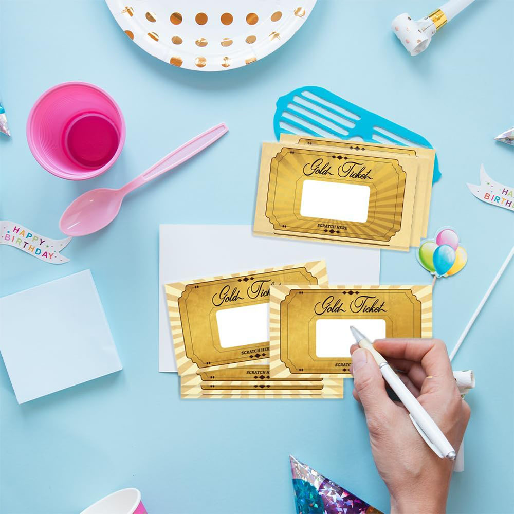 20 pcs Gold Scratch off Cards  - Wedding Supply Business 评论和价格