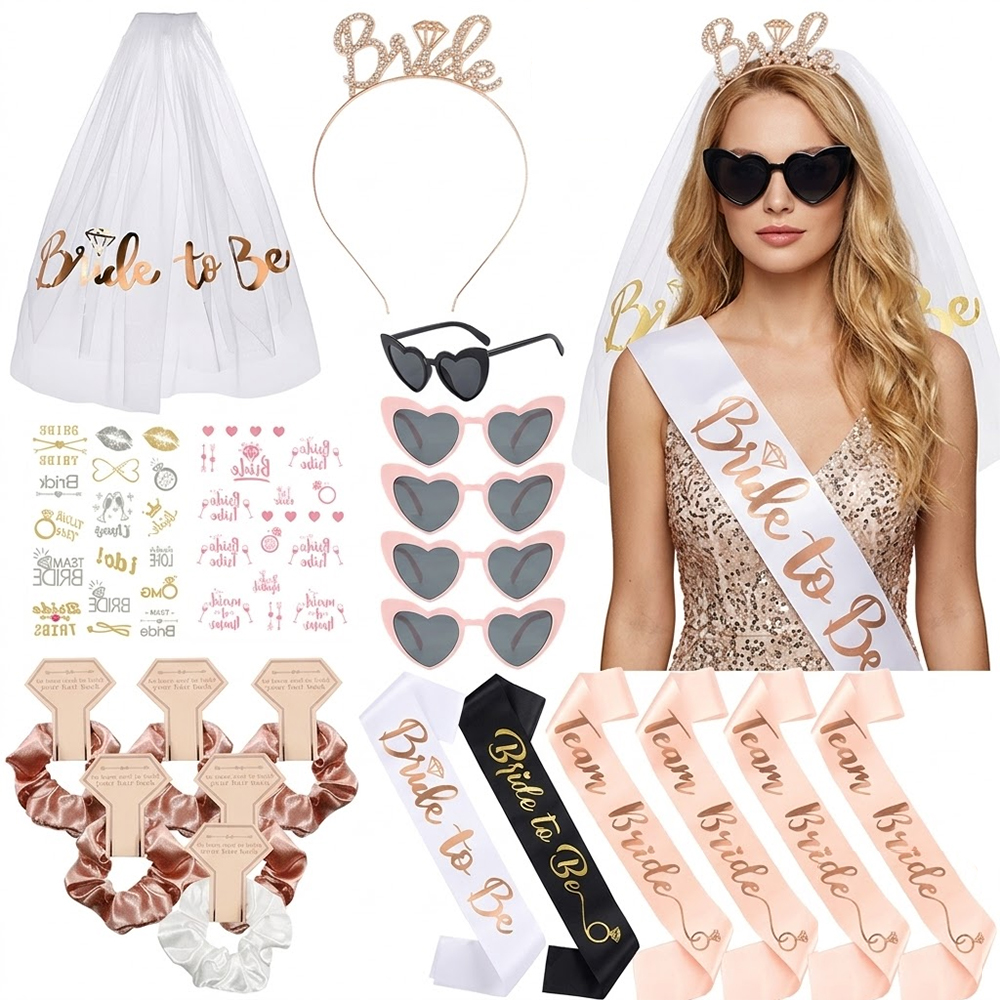 Rose Gold Bachelorette Party D - Wedding Supply Kit 评论和价格