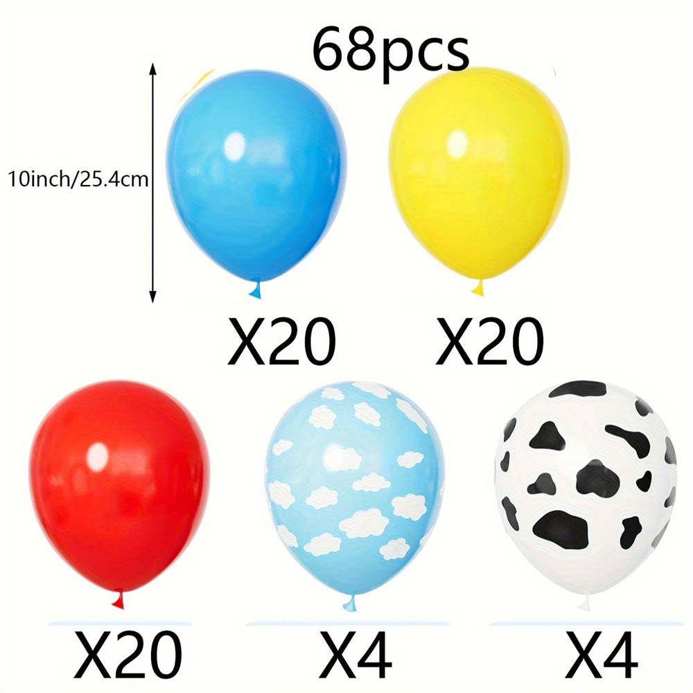 67pc Blue Yellow Red Balloon A - Wedding Supply Kit 评论和价格